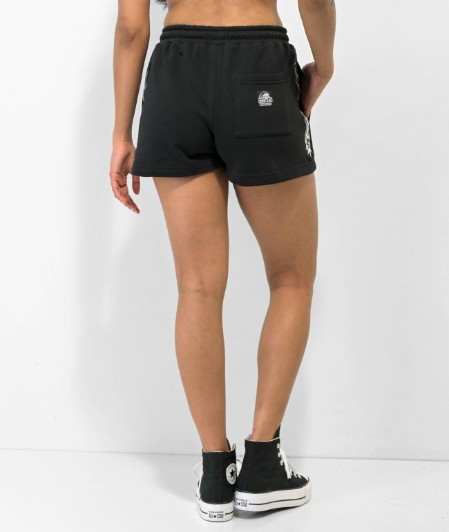 Lurking Class by Sketchy Tank Flame Black Sweat Shorts - thumbnail 2