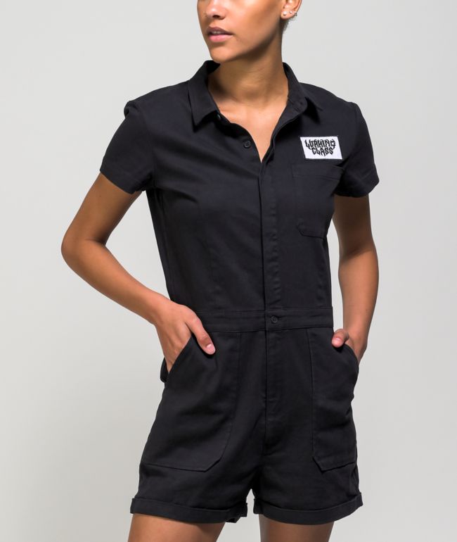 Lurking Class by Sketchy Tank Gas Black Romper - thumbnail 2