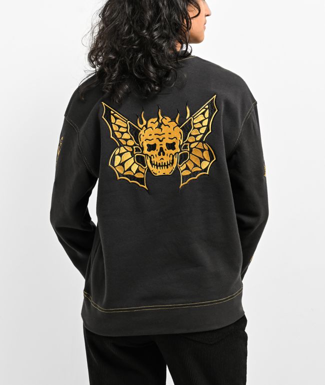 Lurking Class by Sketchy Tank Hotbox Flash Black Crewneck Sweatshirt