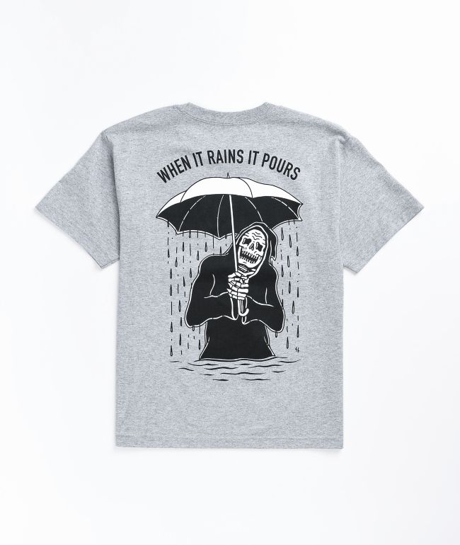 Lurking Class by Sketchy Tank Rains It Pours Grey T-Shirt