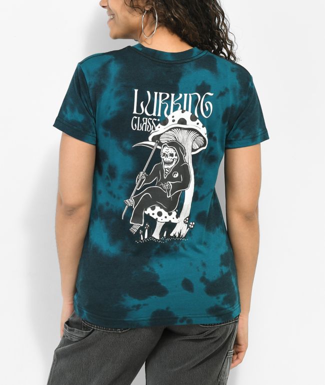 Lurking Class by Sketchy Tank Relax Blue Tie Dye Pocket T-Shirt