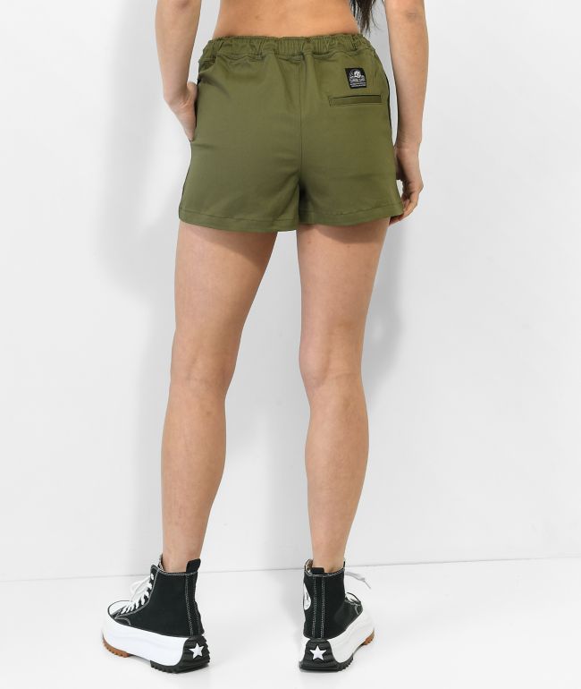 Lurking Class by Sketchy Tank Spiderweb Green Shorts - thumbnail 2