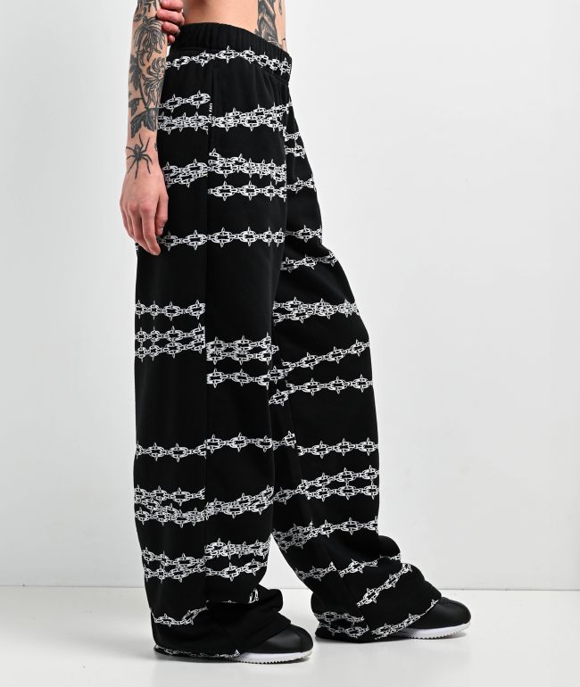 Lurking Class by Sketchy Tank Spiked Chain Black Sweatpants - thumbnail 3