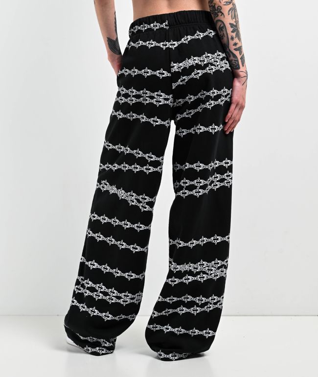 Lurking Class by Sketchy Tank Spiked Chain Black Sweatpants - thumbnail 2
