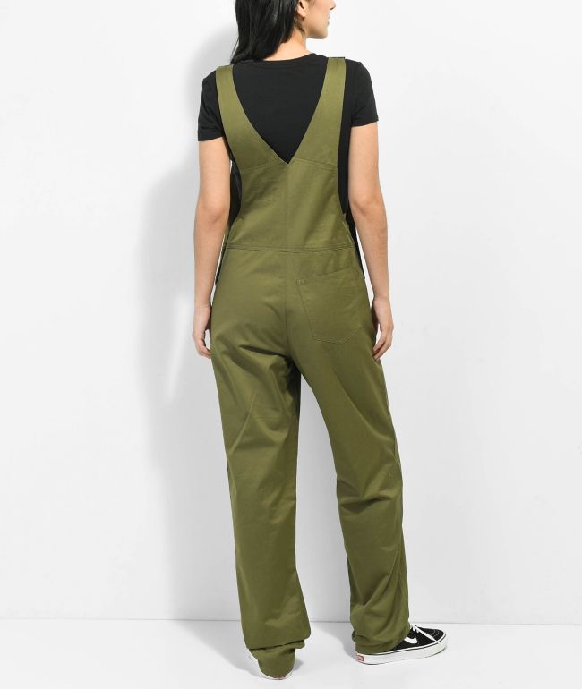 Lurking Class by Sketchy Tank Terror Olive Green Overalls - thumbnail 2