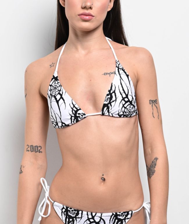 Lurking Class by Sketchy Tank x Kyle Grand Sin White Triangle Bikini Top