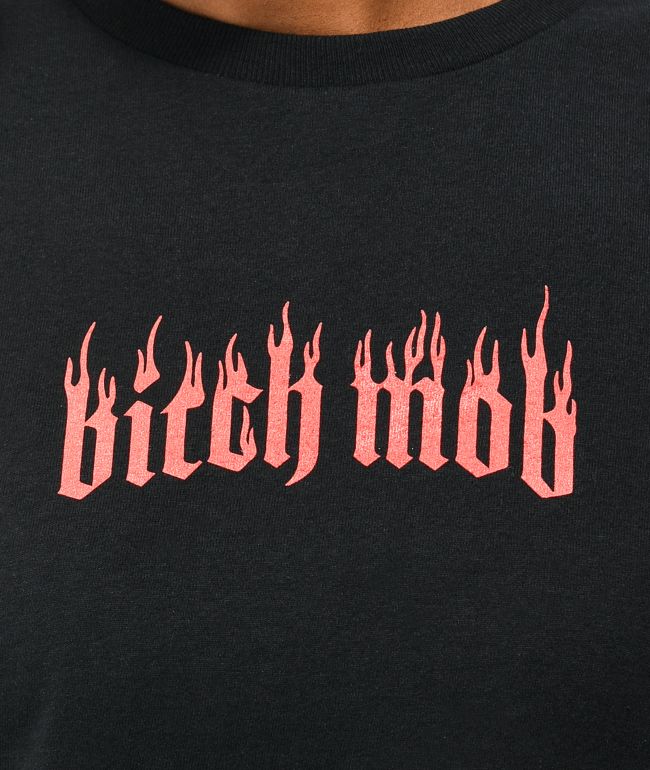 Married To The Mob Bitch Mob Black T-Shirt - thumbnail 2