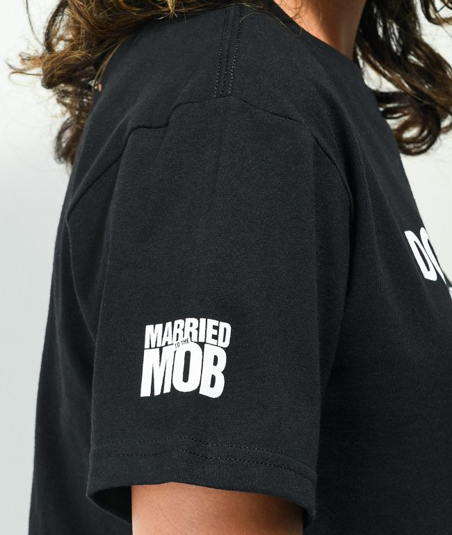 Married To The Mob Don't Talk Black T-Shirt - thumbnail 3