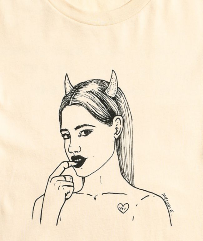 Melodie Evil Natural T-Shirt - thumbnail 3