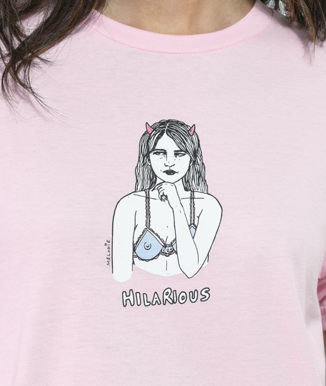 Melodie Hilarious Pink T-Shirt - thumbnail 2