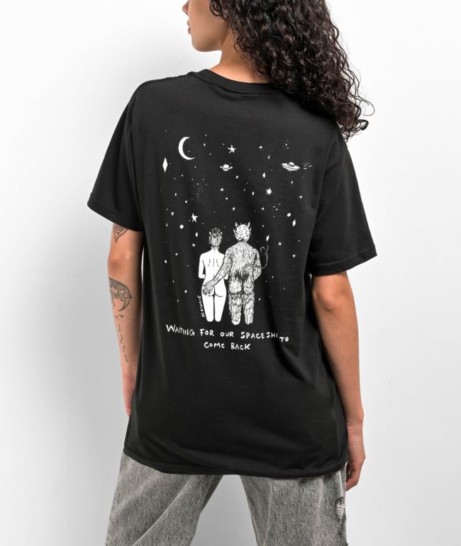 Melodie Our Spaceship Black T-Shirt