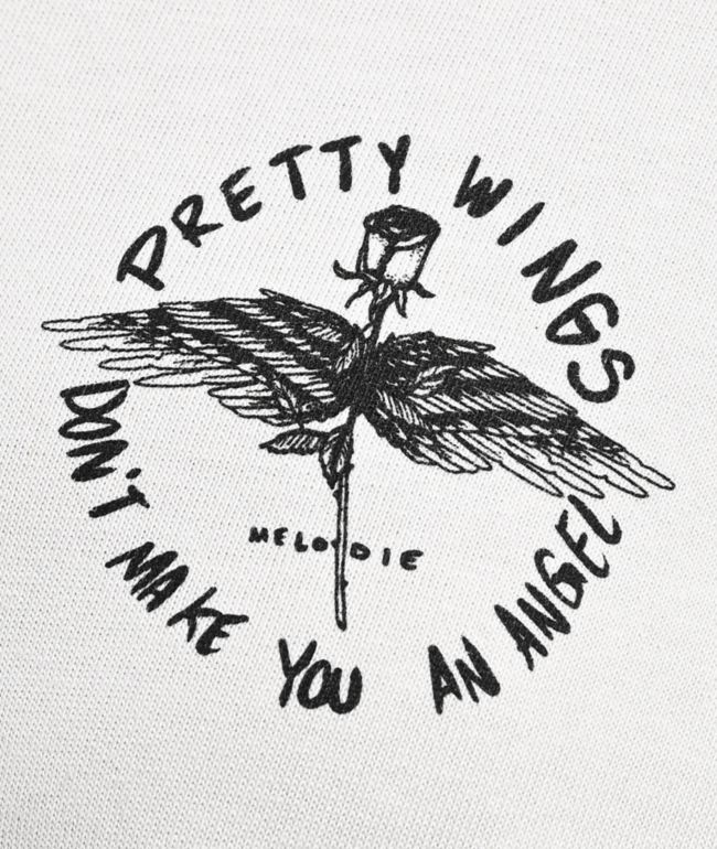 Melodie Pretty Wings Oversized Grey T-Shirt - thumbnail 3
