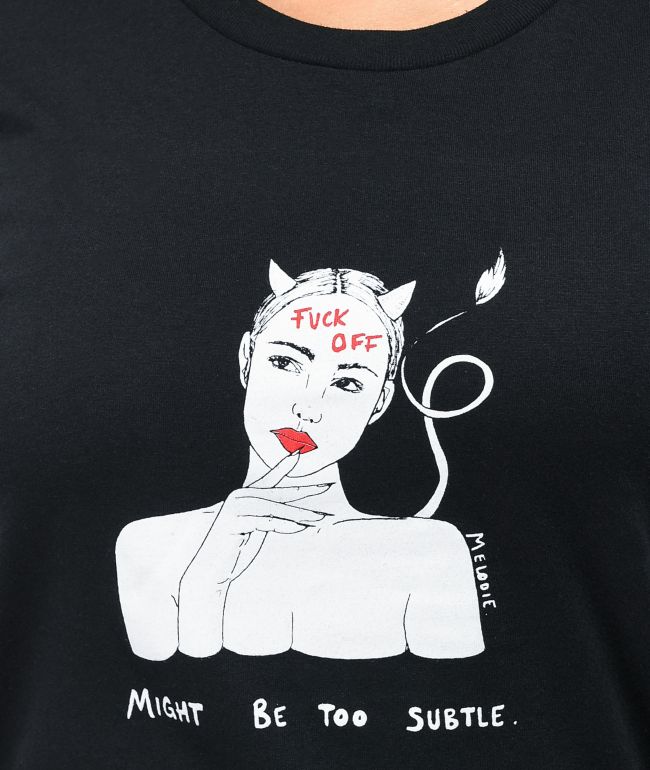 Melodie Too Subtle Black T-Shirt - thumbnail 2