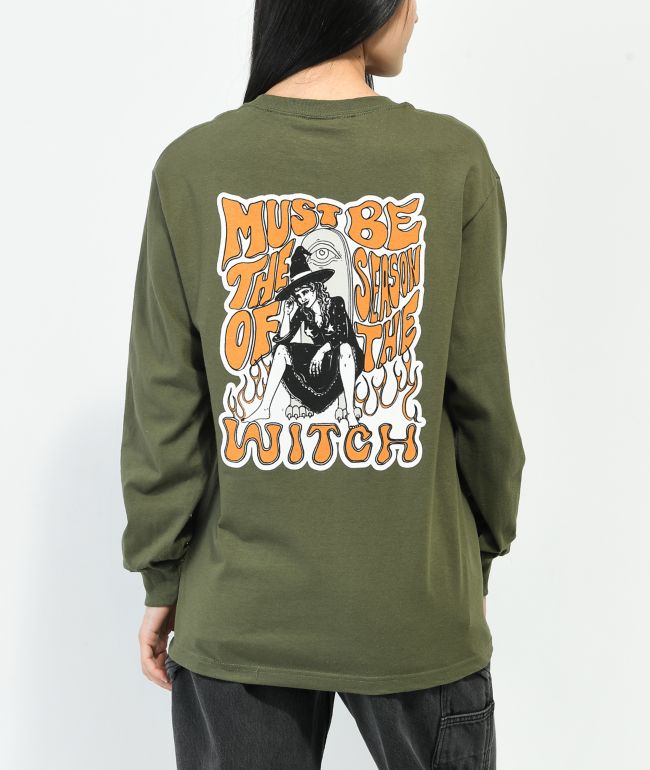 Melodie Witch Season Green Long Sleeve T-shirt