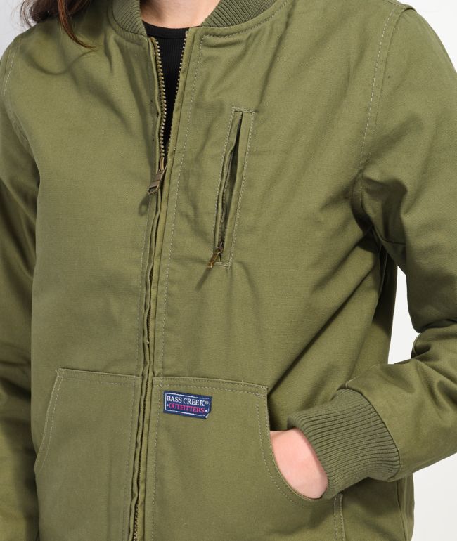 Members Only Duck Green Bomber Jacket - thumbnail 3