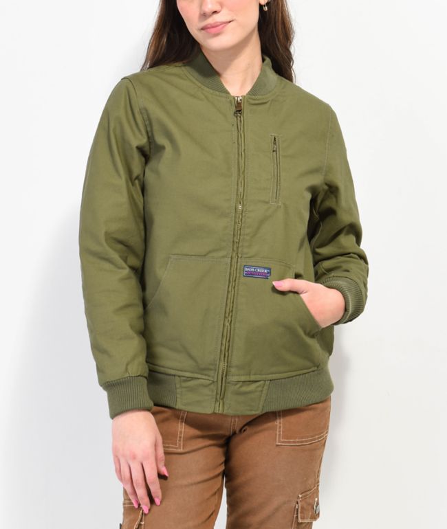 Members Only Duck Green Bomber Jacket