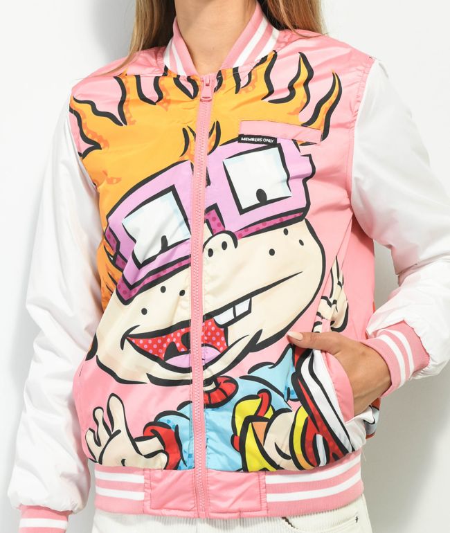 Members Only X Nickelodeon Chucky Pink Varsity Jacket - thumbnail 3