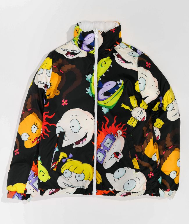 Members Only x Nickelodeon Rugrats Hi Shine White Puffer Jacket