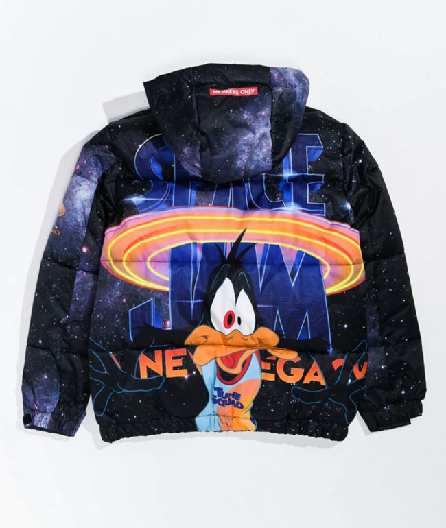 Members Only x Space Jam: A New Legacy Kids' Galaxy Puffer Jacket - thumbnail 2