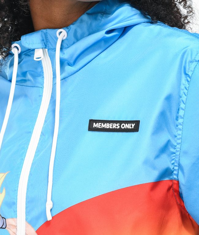 Members Only x Space Jam: A New Legacy Uniform Blue Windbreaker Jacket - thumbnail 3
