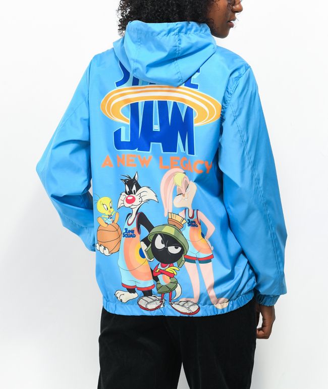 Members Only x Space Jam: A New Legacy Uniform Blue Windbreaker Jacket - thumbnail 2