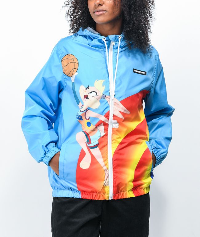 Members Only x Space Jam: A New Legacy Uniform Blue Windbreaker Jacket