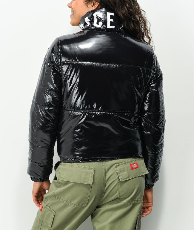 Members Only x Space Jam A New Legacy Hi Shine Black Puffer Jacket - thumbnail 2