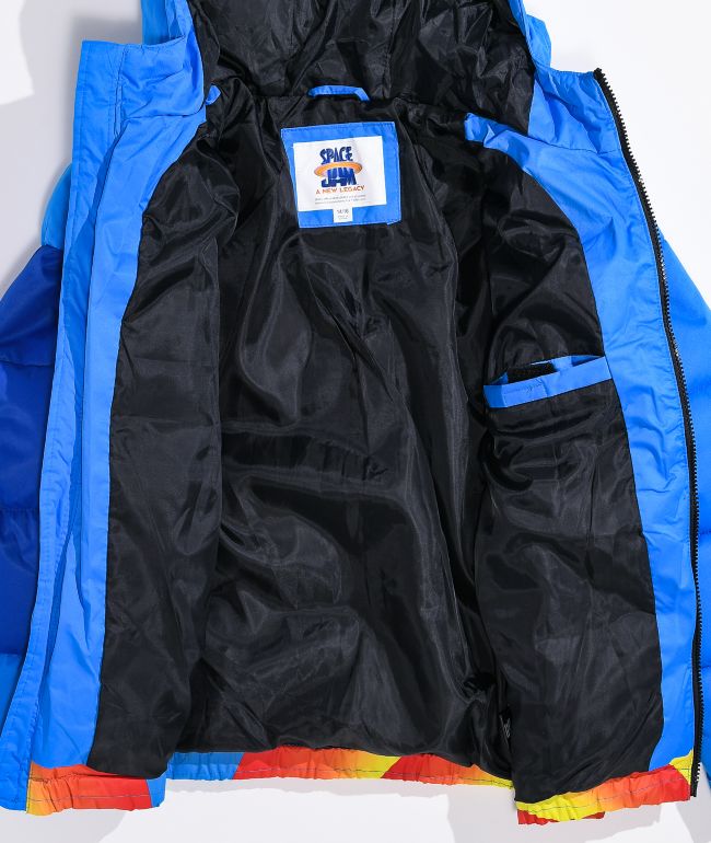 Members Only x Space Jam Kids' Blue Puffer Jacket - thumbnail 3