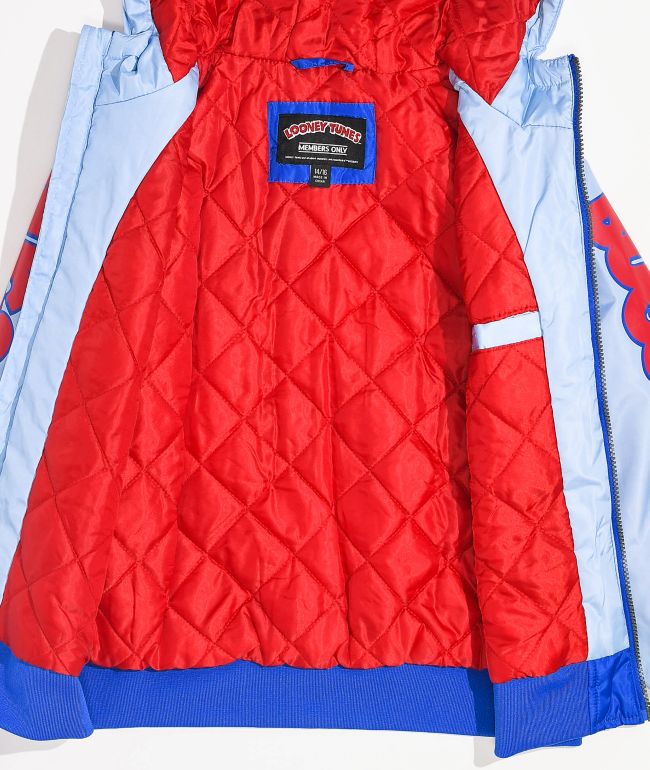 Members Only x Space Jam Kids' Bugs Bunny Blue Jacket - thumbnail 3