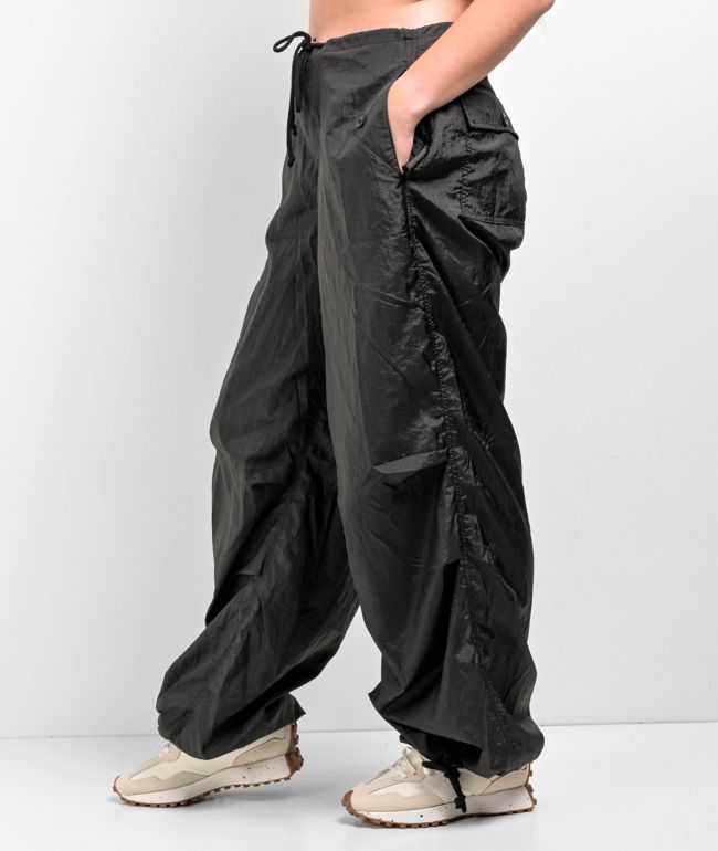 Motel Black Parachute Pants - thumbnail 3