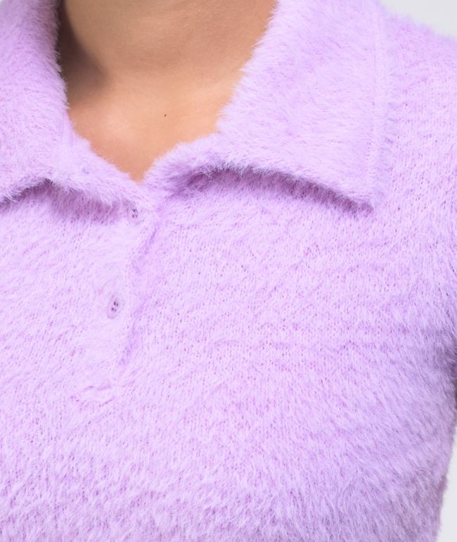 NGOrder Fluffy Pink Crop Polo Shirt - thumbnail 3