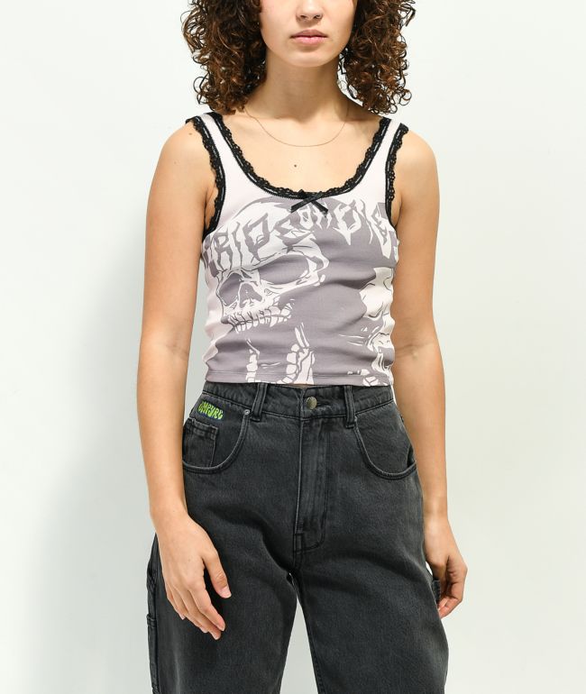 NGOrder Ride Or Die Pink Lace Tank Top