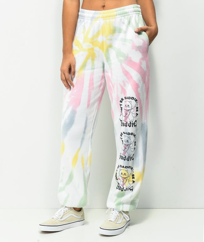 NGOrder Saddie Baddie Multicolor Tie Dye Sweatpants