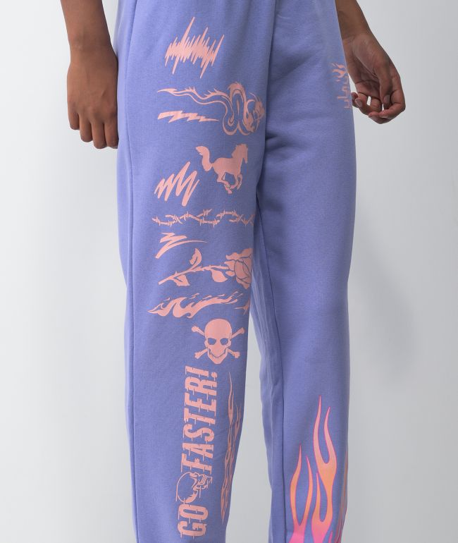 NGOrder Speed Demon Purple Jogger Sweatpants - thumbnail 3
