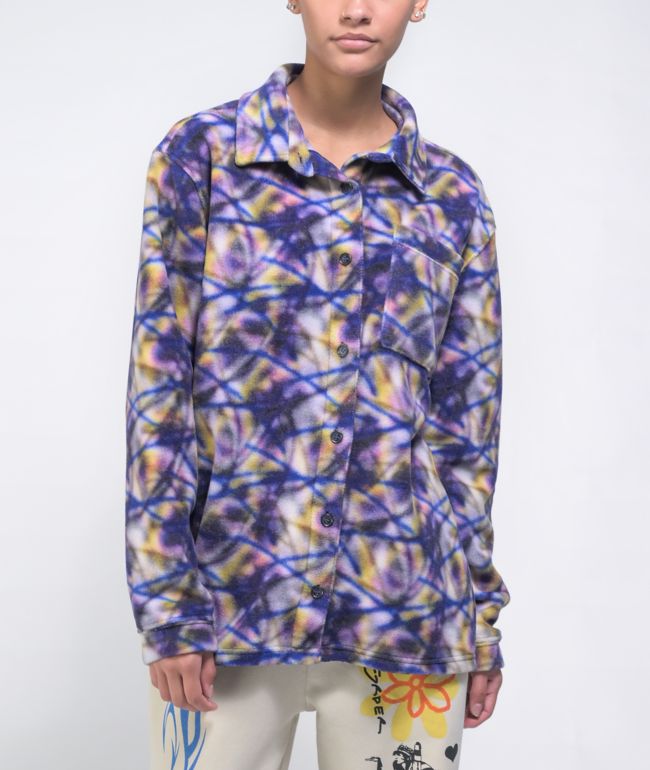 NGOrder Splatter Black, White & Multi Fleece Shacket