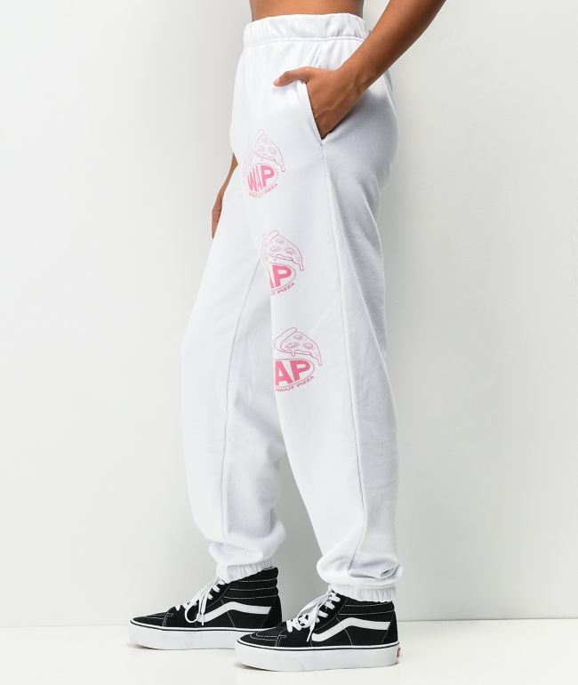 NGOrder What About Pizza White Sweatpants - thumbnail 3