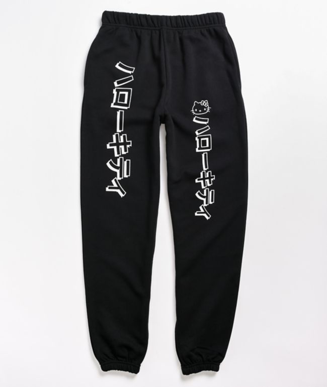 NGOrder x Hello Kitty Black Jogger Sweatpants