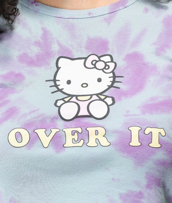 NGOrder x Hello Kitty Over It Blue Crop T-Shirt - thumbnail 3