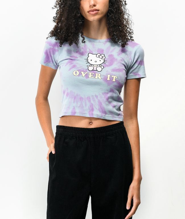 NGOrder x Hello Kitty Over It Blue Crop T-Shirt