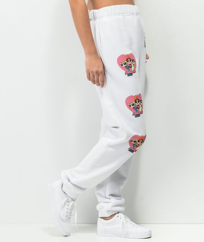 NGOrder x Powerpuff Girls White Jogger Sweatpants - thumbnail 3