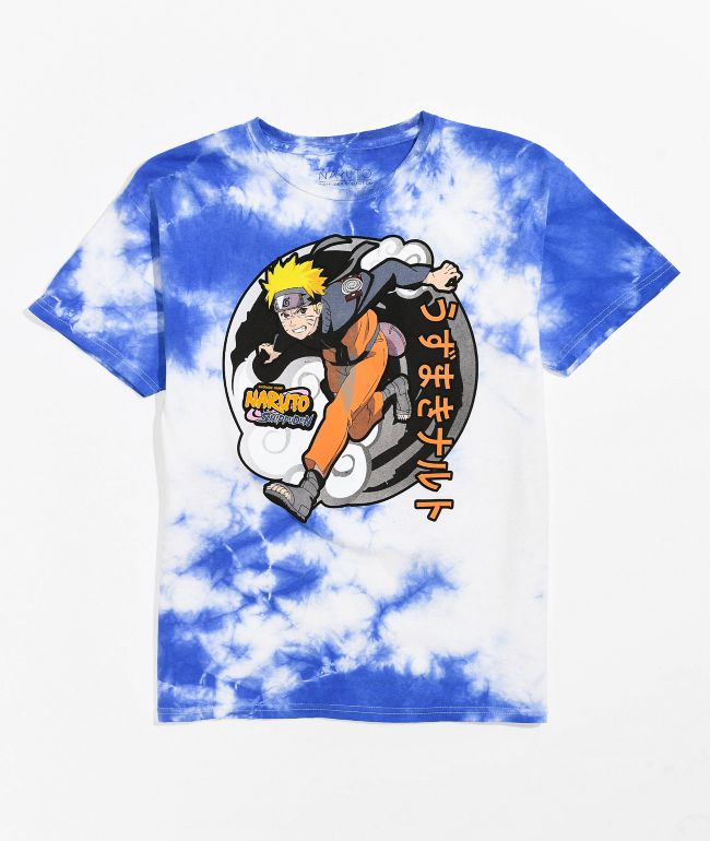 Naruto Kids Blue Tie Dye T-Shirt