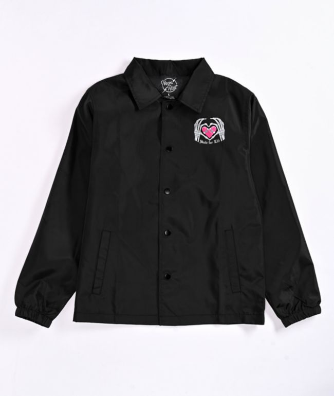 Neon Riot Kids Skate For Life Black Coaches Jacket - thumbnail 2