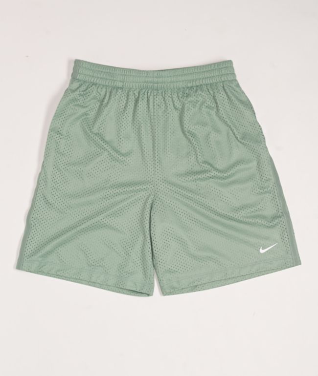 Nike Kids Dri-FIT Green Mesh Shorts - thumbnail 2