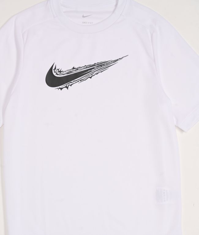 Nike Kids Dri-FIT Swoosh White T-Shirt - thumbnail 3