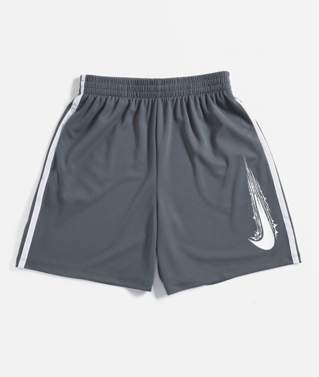 Nike Kids Swoosh Grey Mesh Shorts