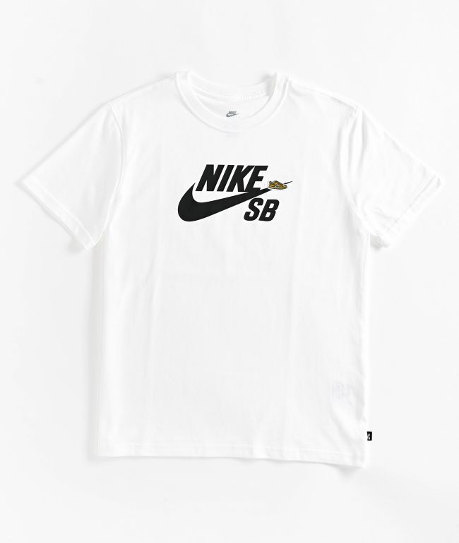 Nike SB Kids Icon White & Black T-Shirt