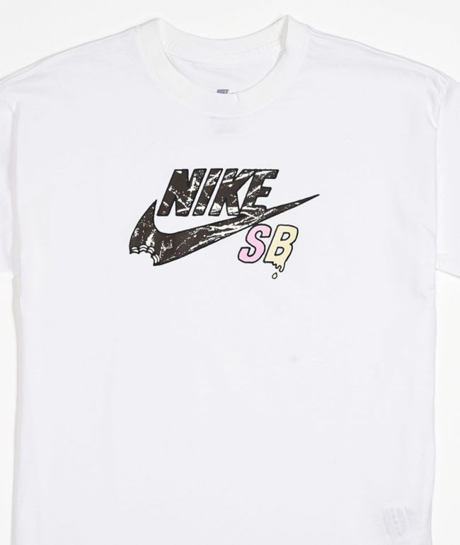 Nike SB Kids Logo White T-Shirt - thumbnail 3