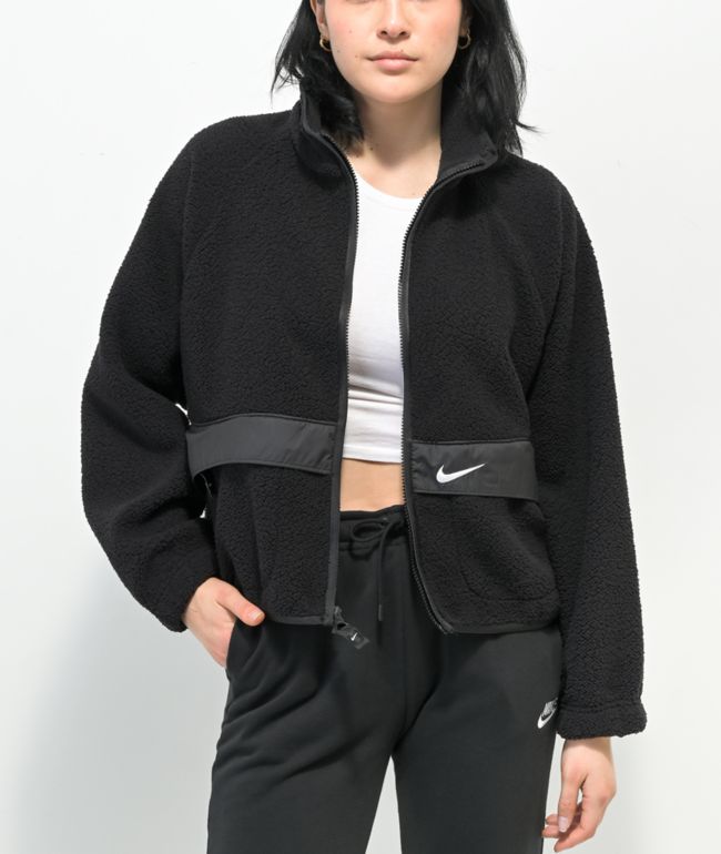 Nike Sportswear Black Sherpa Jacket - thumbnail 3