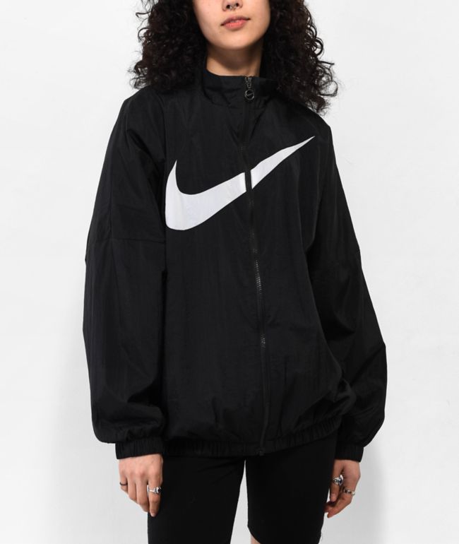 Nike Sportswear Essential HBR Black Woven Jacket