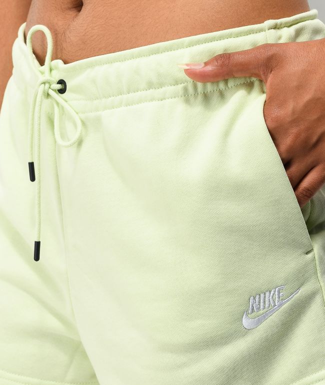 Nike Sportswear Essential Lime Sweat Shorts - thumbnail 2
